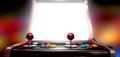 Arcade Game With Illuminated Screen