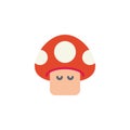 Arcade game mushroom flat icon
