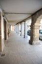 Arcade at hervas village Royalty Free Stock Photo