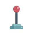 Arcade joystick with red ball for gaming control
