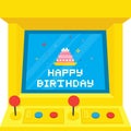Arcade machine cake birthday