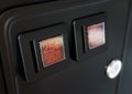 Arcade Machine Coin Slot Panel Royalty Free Stock Photo