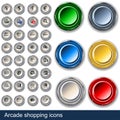 Arcade shopping buttons