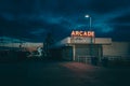 Arcade sign at night on the boardwalk, Wildwood, New Jersey