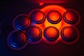 Arcade Stick Buttons, Gamming controls colorful RGB lights.