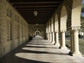 Stanford University: arcade of sunlit arches