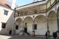 Arcade in TelÃÂ castle Royalty Free Stock Photo