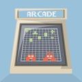 Arcade video game design Royalty Free Stock Photo