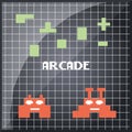 Arcade video game design Royalty Free Stock Photo