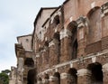 The arcade wall of the Theatre of Marcellus Theatrum Marcelli or Teatro di Marcello. Ancient open-air theatre in Rome Royalty Free Stock Photo