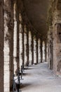 The arcade wall of the Theatre of Marcellus Theatrum Marcelli or Teatro di Marcello. Ancient open-air theatre in Rome Royalty Free Stock Photo