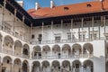 Arcaded Courtyard of Wawel Castle - Krakow, Poland Royalty Free Stock Photo