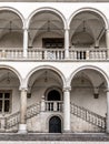 Arcaded courtyard at Wawel castle, Krakow, Poland Royalty Free Stock Photo