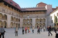 Arcaded Courtyard of Wawel Castle, Krakow, Poland Royalty Free Stock Photo