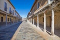 Arcaded street in Ampudia village