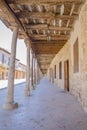 Arcaded street from seventeenth century in Ampudia village