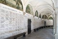 Arcades around Marija Bistrica basilica Royalty Free Stock Photo