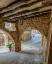 Arcades at Benabarre, northern Aragon, Spain