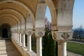 Arcades and garden architecture Royal Palace Royalty Free Stock Photo