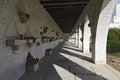 Arcades with graves for cinerary urns