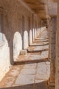 Arcades of the pilgrim lodgings in the Nossa Senhora do Cabo or Pedra Mua Sanctuary.