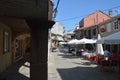 Arcades Of The Real Street Dated In The X Century In The Medieval Town Of Walls. Nature, Architecture, History, Street Photography