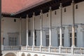 Arcades of Sigismund I Stary`s Renaissance courtyard within Wawel Castle