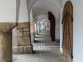 Arcades on a czech historical square