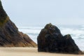 Arcadia Beach Intertidal Rocks Oregon Coast Royalty Free Stock Photo