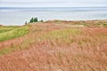 Lake Michigan View from Arcadia Bluffs Golf Course in Arcadia, Michigan. Royalty Free Stock Photo