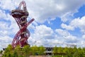 ArcelorMittal Observation Tower and London Olympic Stadium Royalty Free Stock Photo
