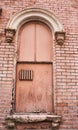 Arch above abandoned building window Royalty Free Stock Photo