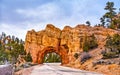 Arch above Scenic Byway 12 at Red Canyon in Utah, the USA Royalty Free Stock Photo