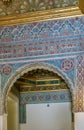 Arch with arabesque in Alcazar of Seville, Spain Royalty Free Stock Photo