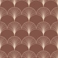 Arch arabic seamless pattern, brown background vector illustration Royalty Free Stock Photo