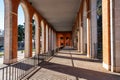 Arch architecture in fifties style of new ministries in Madrid, Spain