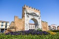 Arch of Augustus in the modern urban Context - Rimini, Italy Royalty Free Stock Photo