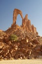 Arch of Bachikele desert of Ennedi, Chad Royalty Free Stock Photo