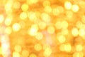 Arch Bokeh gold yellow colorful of merry christmas, Happy new year bokeh lighting shine on night background, Bokeh glitter light