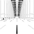 Arch Bridge Construction Structure Vector. Illustration Isolated On White Background Royalty Free Stock Photo