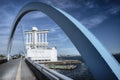 Arch bridge and observation tower, Nagoya, Japan Royalty Free Stock Photo