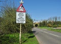 Arch Bridge and Sign