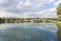 Arch bridge in Tsaritsyno Royalty Free Stock Photo