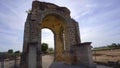 Arch of Caparra, ancient roman city of Caparra in Extremadura, Spain