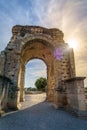 Arch of Caparra, ancient roman city of Caparra in Extremadura, Spain