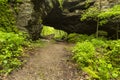 Arch Cave In Spring Royalty Free Stock Photo