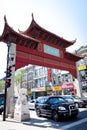 Arch in Chinatown in Montreal, Canada Royalty Free Stock Photo