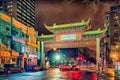 Arch in Chinatown in Montreal Royalty Free Stock Photo