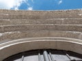 Arch closeup orthodox dome blue sky