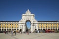 Arch at commerce square in Lisbon, Portugal